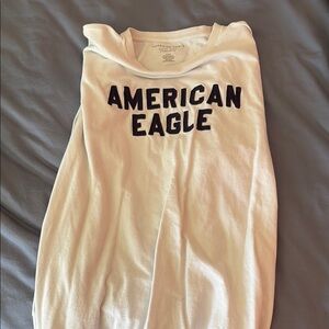 American Eagle Outfitters White Long Sleeve Tee